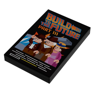 B3 Customs Build to the Future Part III Movie Cover (2x3 Tile) Custom Parts B3 Customs