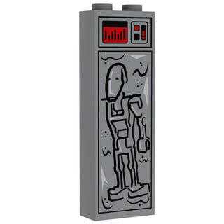 Battle Droid in Carbonite (1x2x5 Brick) B3 Customs