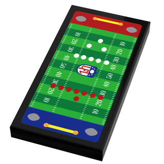 Electric Football Custom Printed 2x4 Tile made using LEGO part - B3 Customs