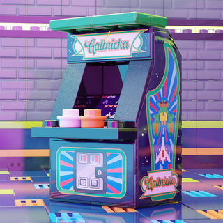 Galbricka Minifig Arcade Machine Building Kit B3   