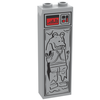 Jar Jar in Carbonite (1x2x5 Brick) made using LEGO parts - B3 Customs Custom minifigure B3 Customs