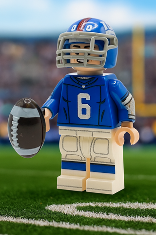 #6 Dart QB NY Football Player Minifig Custom Minifigure B3 Customs