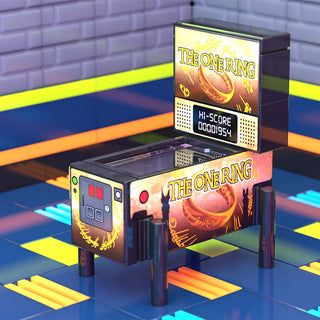 The One Ring, LOTR Pinball Arcade Machine Building Set made using LEGO parts Building Kit B3 Customs