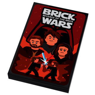 Brick Wars: Revenge of the Brick (EP. 3) Movie Tile Cover (2x3 Tile) made using LEGO part - B3 Customs Custom Parts B3 Customs