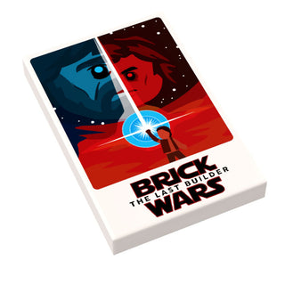 Brick Wars: The Last Builder (EP. 8) Movie Tile Cover (2x3 Tile) made using LEGO part - B3 Customs Custom Parts B3 Customs