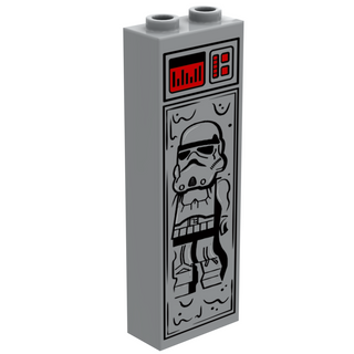 Stormtrooper in Carbonite (1x2x5 Brick) made using LEGO part - B3 Customs Custom minifigure B3 Customs