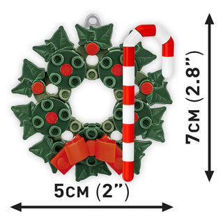 Holiday Wreath Christmas Tree Ornament: COBI Set #20009 Building Kit Cobi Toys