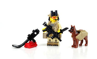 Eod Explosive Ordnance Disposal Specialist Minifigure + K9, BB14