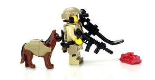 Eod Explosive Ordnance Disposal Specialist Minifigure + K9, BB14
