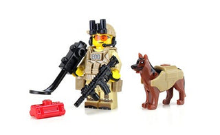 Eod Explosive Ordnance Disposal Specialist Minifigure + K9, BB14