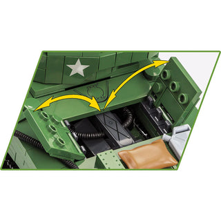 Sherman M4A3E2 "Jumbo" Tank, WWII: COBI Set #2550 Building Kit Cobi Toys