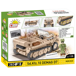 Sd.Kfz. 10 Demag D7 Half-Track, WWII: COBI Set #2273 Building Kit Cobi Toys