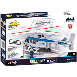 Bell 407 Policia Helicopter: COBI Set #26628 Building Kit Cobi Toys