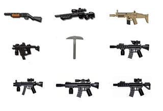 Battle Royale Weapons Pack Custom Minifigure Toy Accessories Custom Weapon Battle Brick