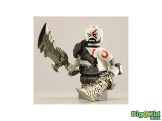 KRATOS God of War (White Variant) Custom Printed Lego Minifigure Custom minifigure BigKidBrix   