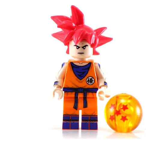 GOKU Dragon Ball Z Custom Printed Lego Minifigure United Brick Co
