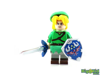 LINK Zelda Custom Printed Nintendo Game Inspired LEGO Minifigure Custom minifigure BigKidBrix   