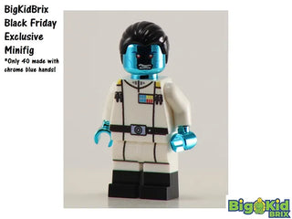 ADMIRAL THRAWN CHROME BLUE Star Wars Custom Printed Lego Minifigure Custom minifigure BigKidBrix   