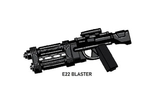 E22 Custom Shoretrooper Blaster for Lego Star Wars Minifigure Custom, Accessory BigKidBrix Black  