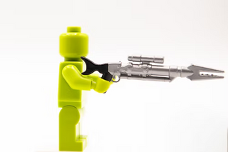 OVERMOLDED MANDO V2 RIFLE BLASTER Custom, Accessory BigKidBrix