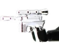 Custom Star Wars DL-44 Blaster For LEGO Minifigures. Custom, Accessory BigKidBrix Chrome Silver  