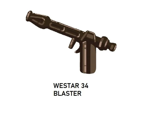 WESTAR 34 Custom Blaster for Lego Star Wars Minifigures Custom, Accessory BigKidBrix Black  