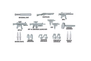 Modern Weapons Pack 2 Custom, Accessory BigKidBrix
