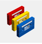Cassette Multicolor Pack Custom Building Set (Chris McVeigh) Building Kit LEGO®