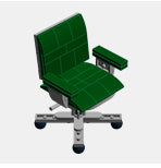 Office Chair Custom Building Set (Chris McVeigh) Building Kit LEGO® Dark Green