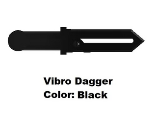Custom Vibro Dagger For LEGO Minifigures. Custom, Accessory BigKidBrix Black