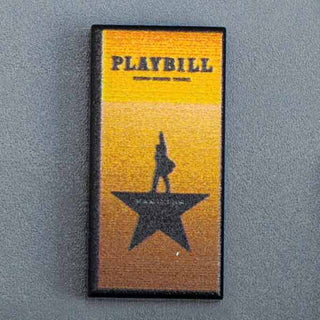 Hamilton NY Broadway Playbill - Custom Part (1x2 Tile) Custom Parts B3 Customs