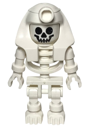 Skeleton with Standard Skull, White Mummy Headdress, gen007 - LEGO® Adventurers Minifigure