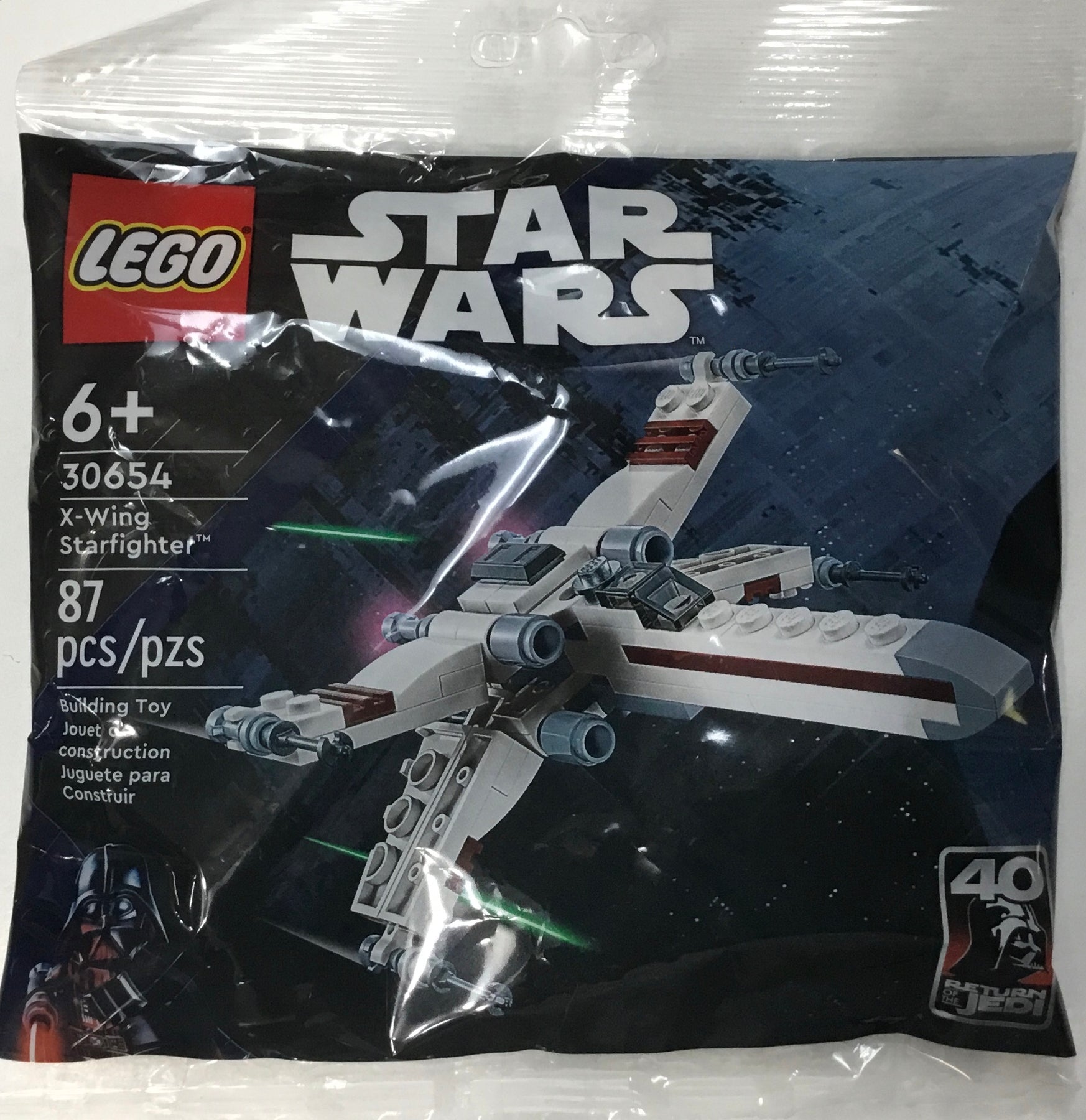 LEGO 6212 Star Wars X-Wing Fighter 100% Complete 6 Figures, Instructions,  Box