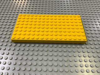 Pack of 2 - 8x16 Brick Plate (4204) Part LEGO® Yellow  