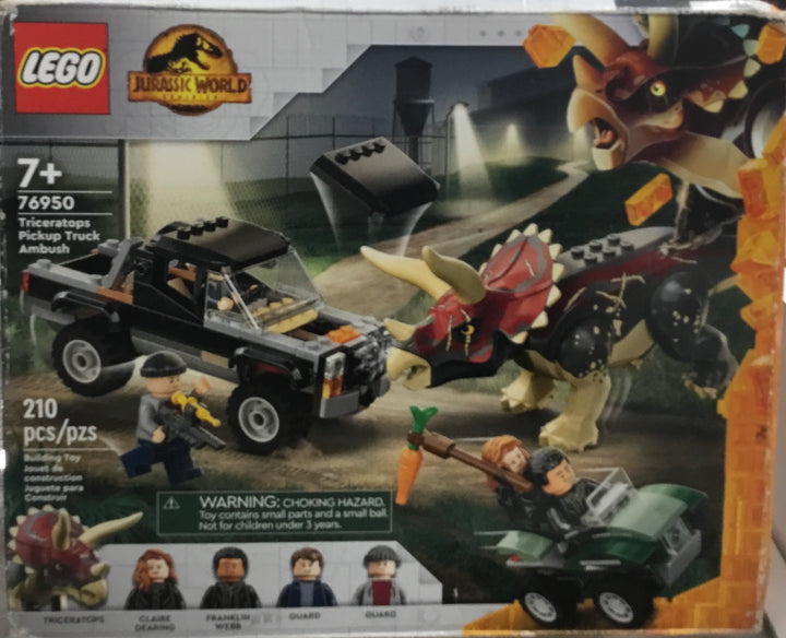 Triceratops Pick-up Truck Ambush, 76950