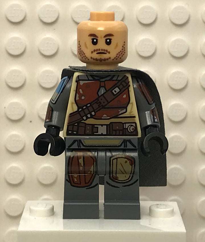 Din Djarin - Brown Durasteel Armor, sw1242 (with Arm Printing, Detailed Helmet) Minifigure LEGO®   