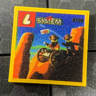 Showdown Canyon Western Set 6799 - Custom Printed 2x2 Tile Custom Parts B3 Customs