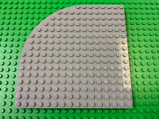 16x16 Brick Round Corner Plate (33230) Part LEGO® Light Gray  