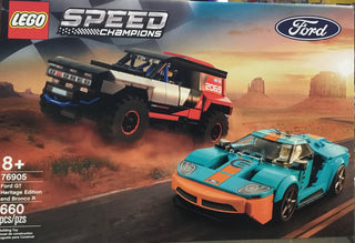 Ford GT Heritage Edition and Bronco R, 76905-1 Building Kit LEGO®   