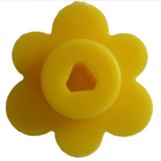 Plant Flower w/ Small Pin Hole, Part# 3742 Part LEGO® Yellow  