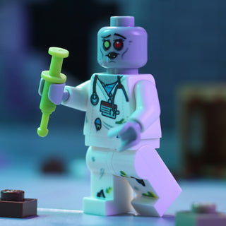 Zombie Nurse - Custom Minifig made using LEGO parts Custom minifigure B3 Customs