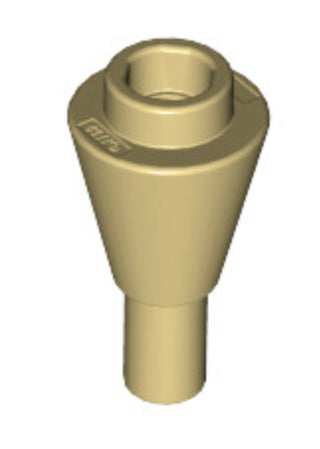 Ice Cream Cone 1x1 inverted with Handle, Part# 11610 Part LEGO® Tan  