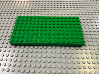 Pack of 2 - 8x16 Brick Plate (4204) Part LEGO® Green  