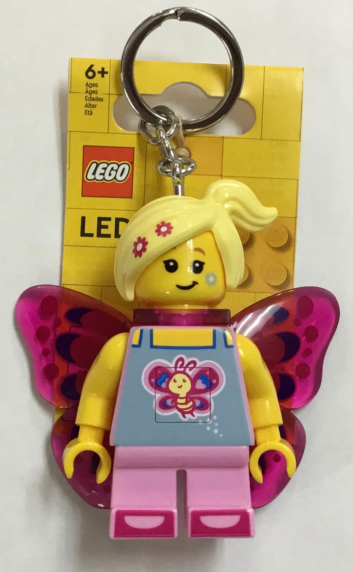 LEGO® Butterfly Girl Keychain LED Light 3”