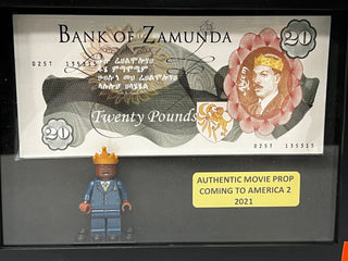 Bank Of Zamunda 20 Pound Note, from Coming 2 America Movie Prop Atlanta Brick Co   