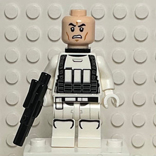 First Order Heavy Assault Stormtrooper, sw0842 (Rounded Mouth Pattern, Backpack) Minifigure LEGO®   