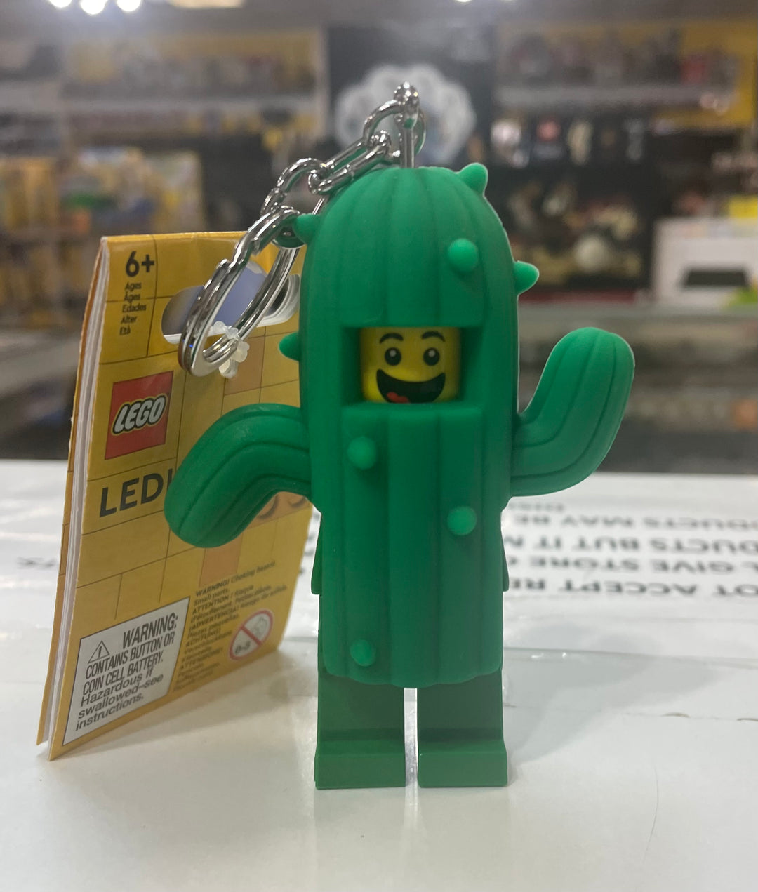 LEGO® Cactus Boy Keychain LED Light 3”