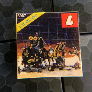 Message Intercept Base Blacktron Set 6987 - Custom Printed 2x2 Tile Custom Parts B3 Customs