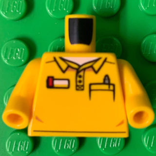 Torso LEGO® Employee Pattern with Yellow Arms/No Hands Part LEGO®   