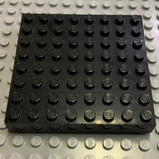 Pack of 4 - 8x8 Brick Plate (4201) Part LEGO® Black  